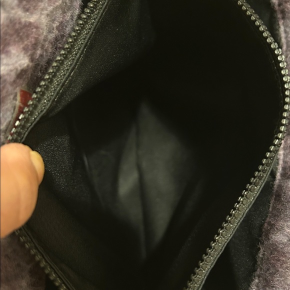 Kate Spade New York Morley Purple Leopard Furry Fleece Crossbody Tote NWOT - Picture 12 of 13